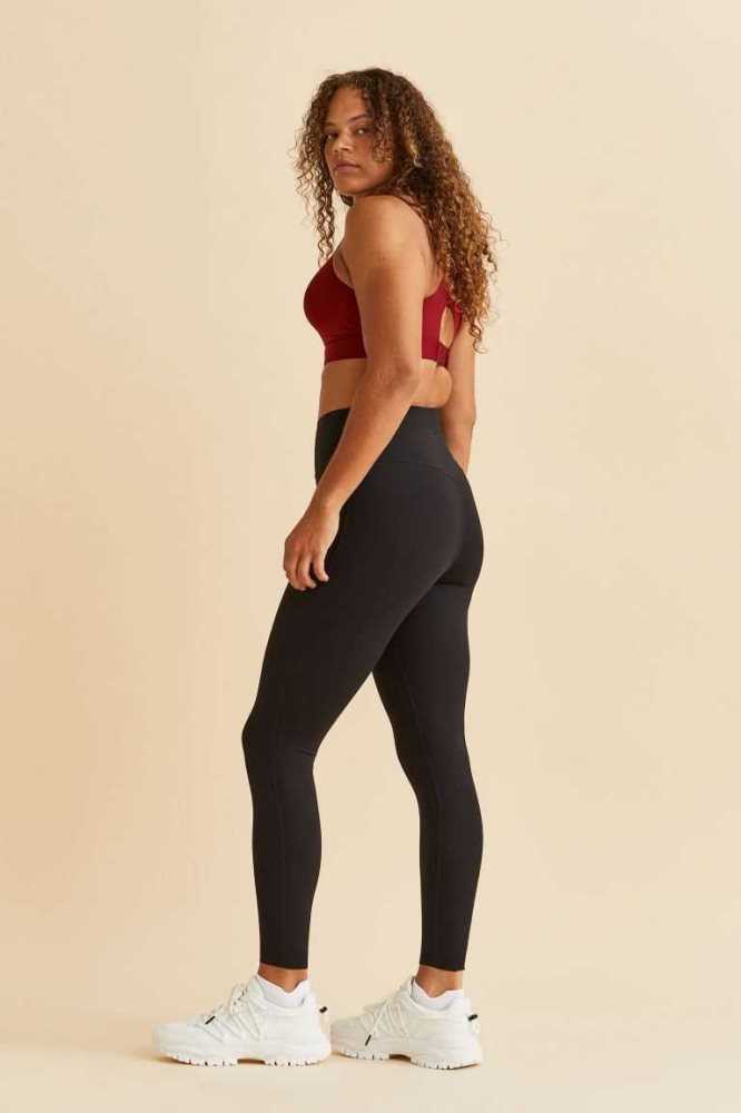 Pantalones H&M Shaping Sports Leggings Mujer Negros | 583472FUY