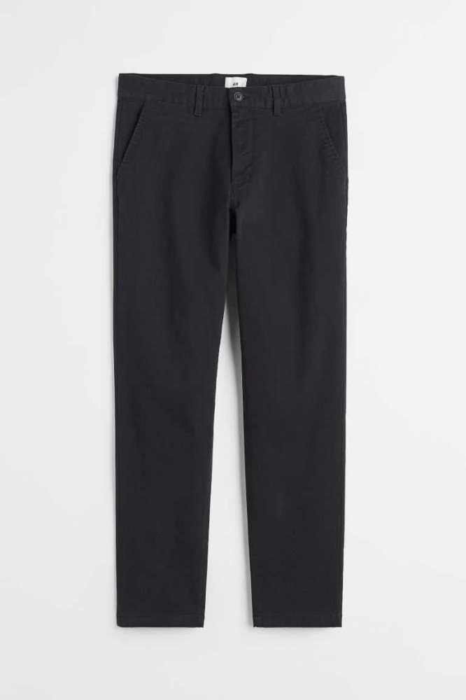 Pantalones H&M Slim Fit Algodon Chinos Hombre Azules Oscuro | 325407CWJ