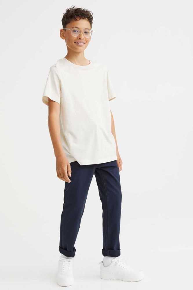 Pantalones H&M Slim Fit Chinos Niños Azules Oscuro | 324967OPK