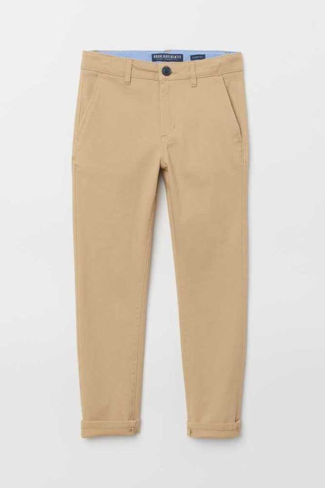 Pantalones H&M Slim Fit Chinos Niños Negros | 269384DGY