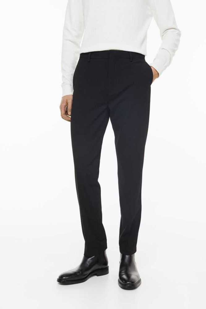 Pantalones H&M Slim Fit Hombre Azules Oscuro Marrom | 657310TOW