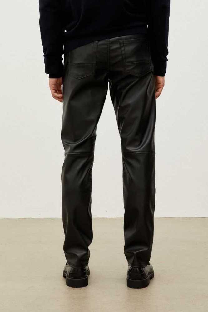 Pantalones H&M Slim Fit Hombre Negros | 853407ULW