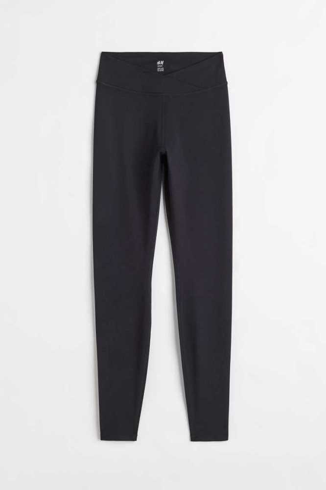 Pantalones H&M Super Soft Sports Leggings Mujer Grises Oscuro | 683201ONK