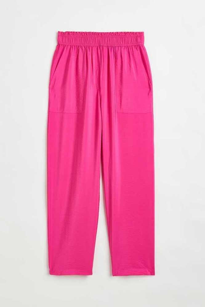 Pantalones H&M Tapered Mujer Rosas | 928536FKR