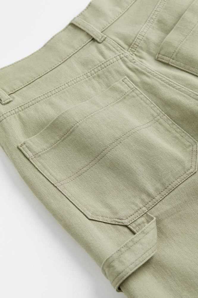 Pantalones H&M Twill Cargo Mujer Kaki Claro Verdes | 198240GHU