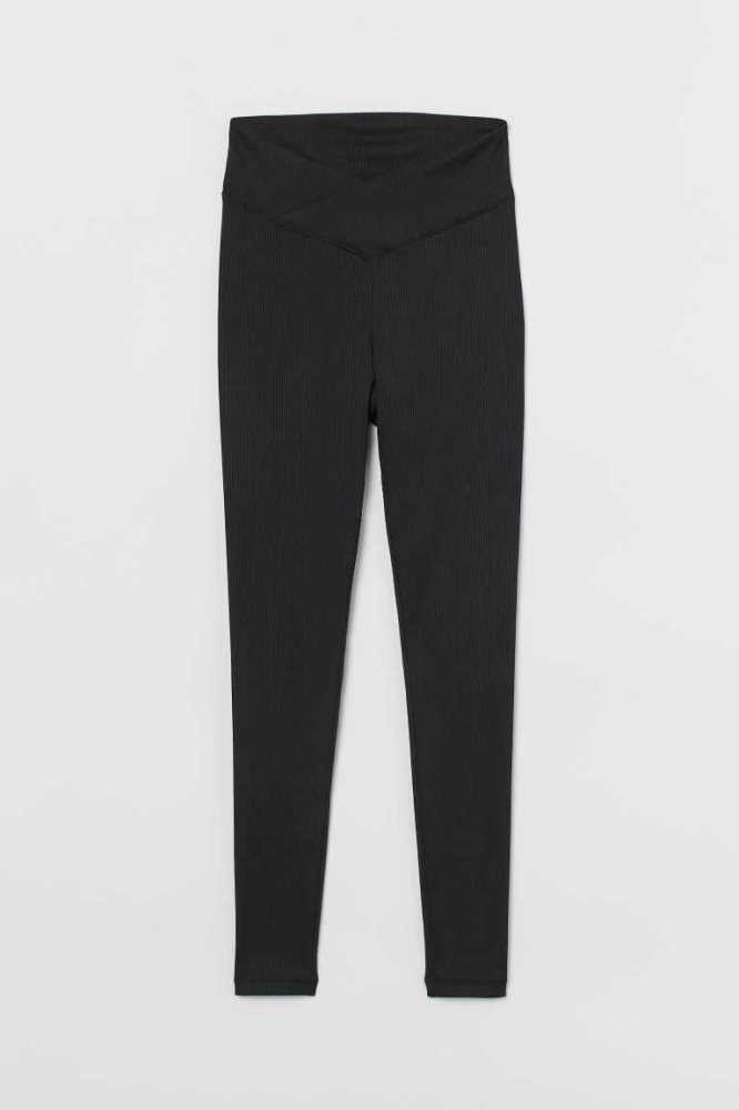 Pantalones H&M V-waist Leggings Mujer Marrom Oscuro | 958617XDV