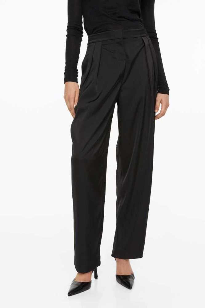 Pantalones H&M Vestido Mujer Negros | 834260EQT