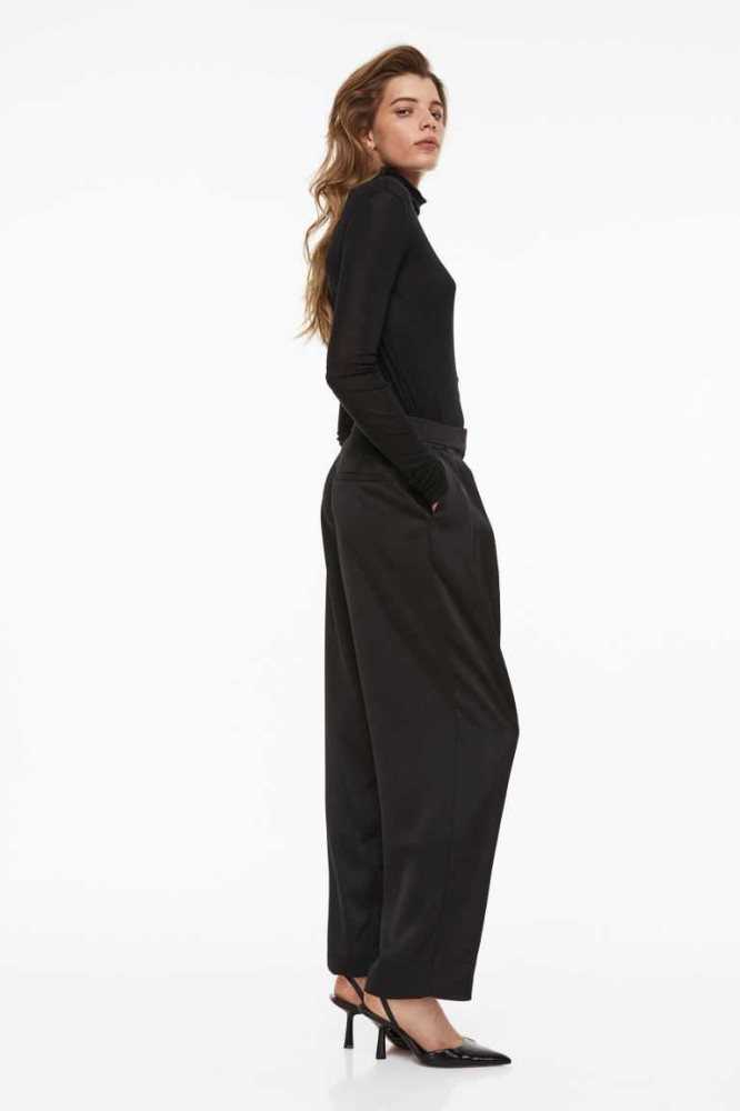 Pantalones H&M Vestido Mujer Negros | 834260EQT