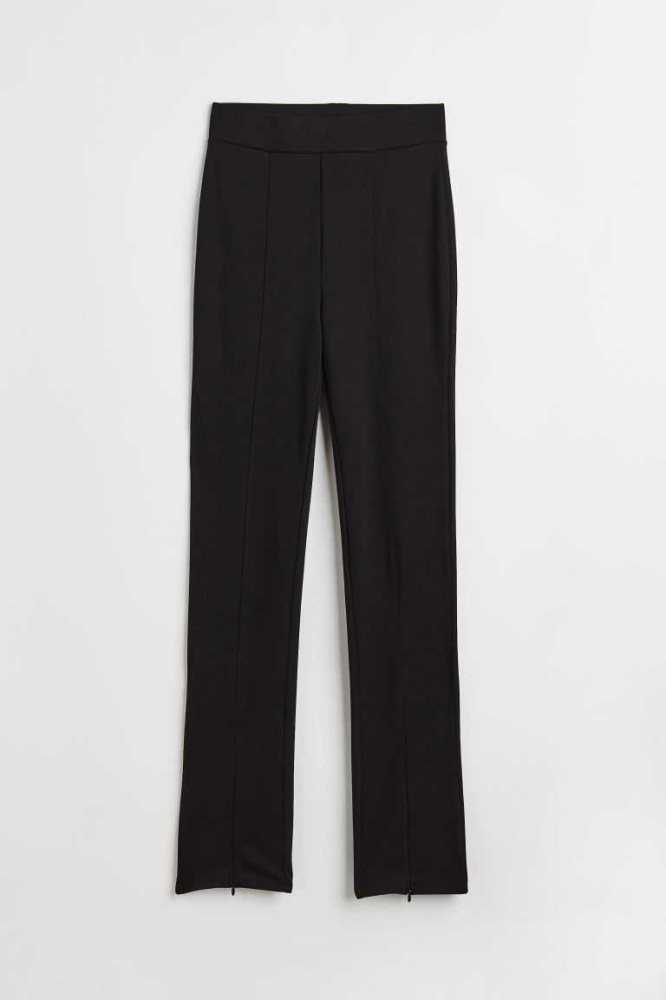 Pantalones H&M Zip-hem Leggings Mujer Negros | 914032TYJ