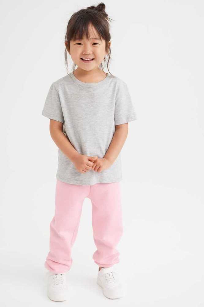 Pantalones Jogger H&M 2-pack Niños Rosas Claro Grises Claro | 618072LZI