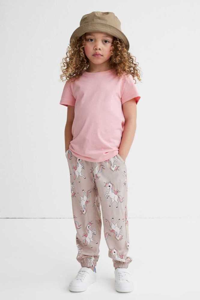 Pantalones Jogger H&M 3-pack Niños Rosas Claro | 182935RYM