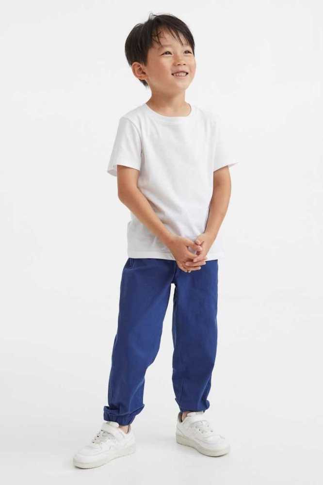 Pantalones Jogger H&M 5-pack Twill Niños Azules Oscuro Grises Claro | 602543TBU