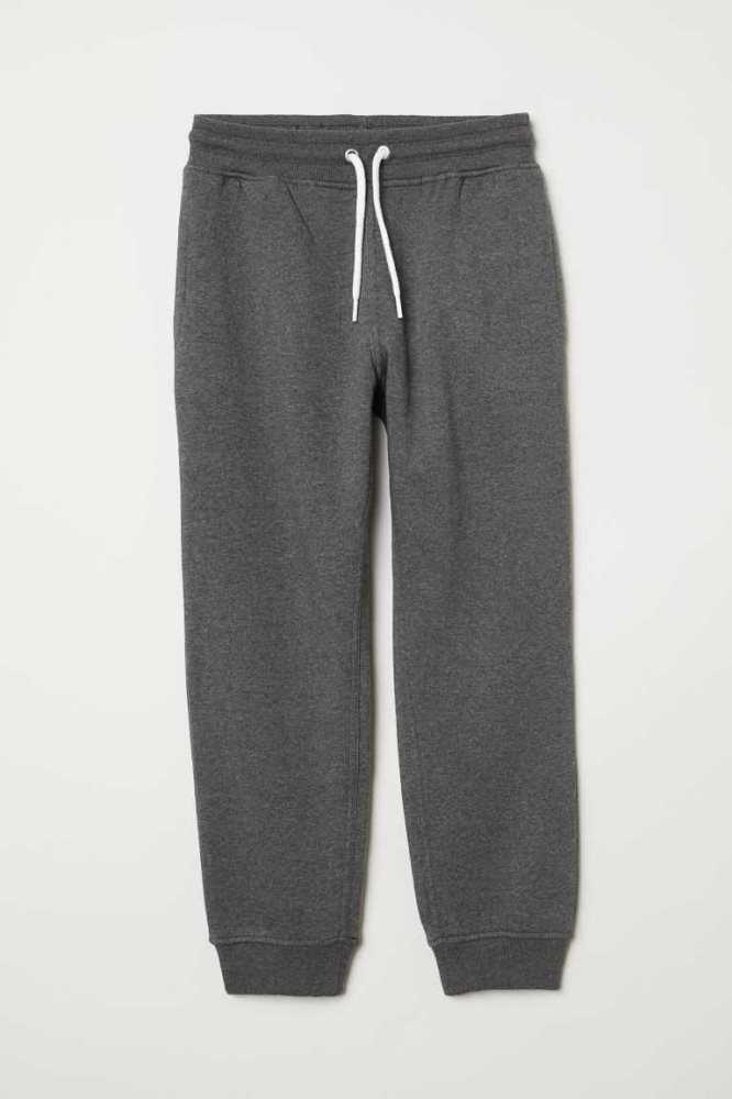 Pantalones Jogger H&M Brushed-inside Niños Verdes Oscuro | 243698ZJP