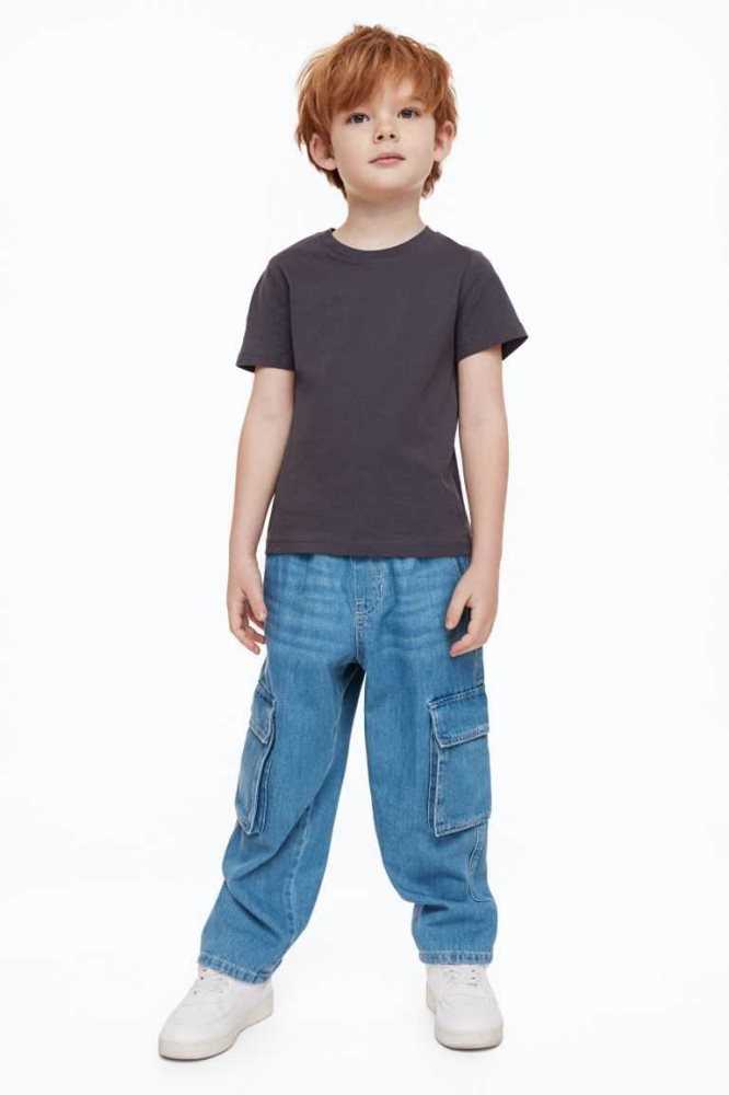 Pantalones Jogger H&M Cargo Niños Azules | 193567VMA