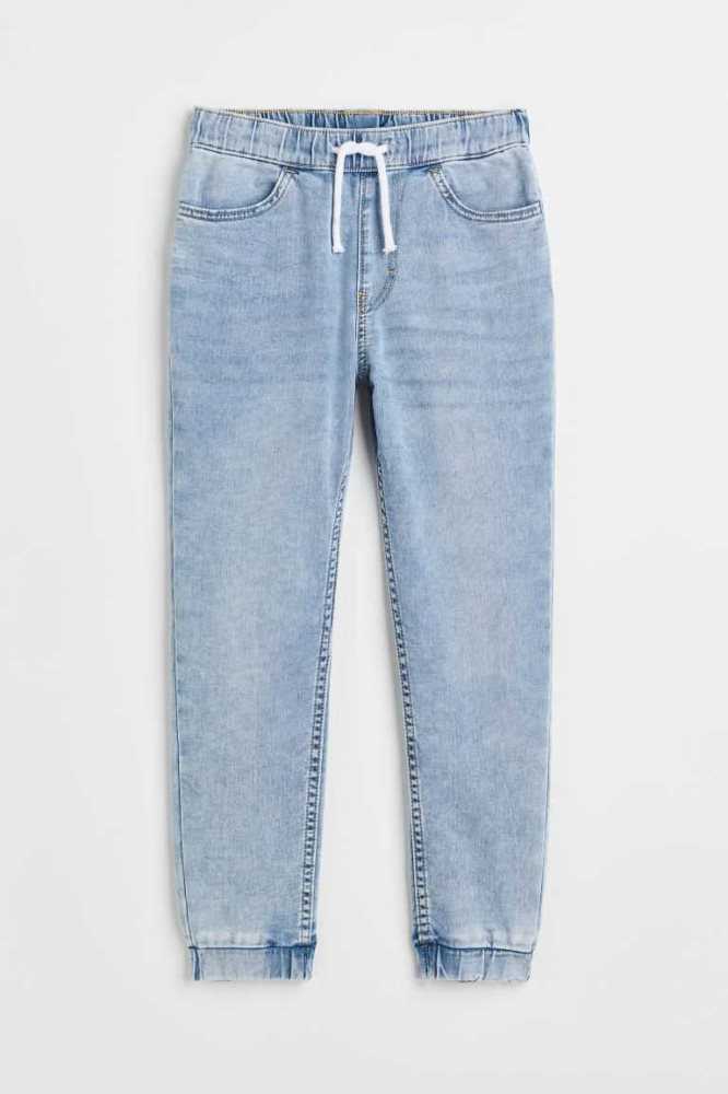 Pantalones Jogger H&M Comodidad Stretch Denim Niños Azules Claro | 156420ADJ