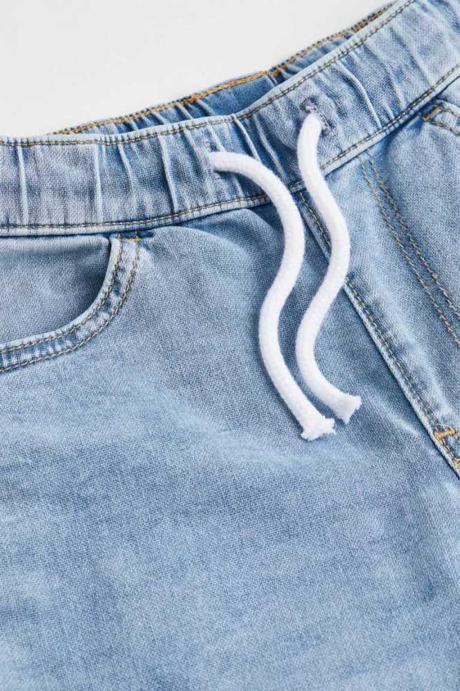 Pantalones Jogger H&M Comodidad Stretch Denim Niños Azules Claro | 156420ADJ