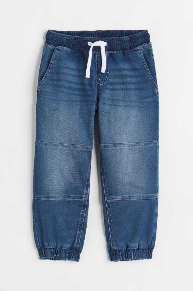 Pantalones Jogger H&M Comodidad Stretch Denim Niños Azules | 260749ZRE