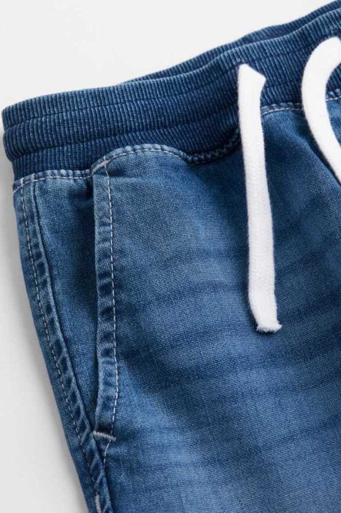 Pantalones Jogger H&M Comodidad Stretch Denim Niños Azules | 260749ZRE