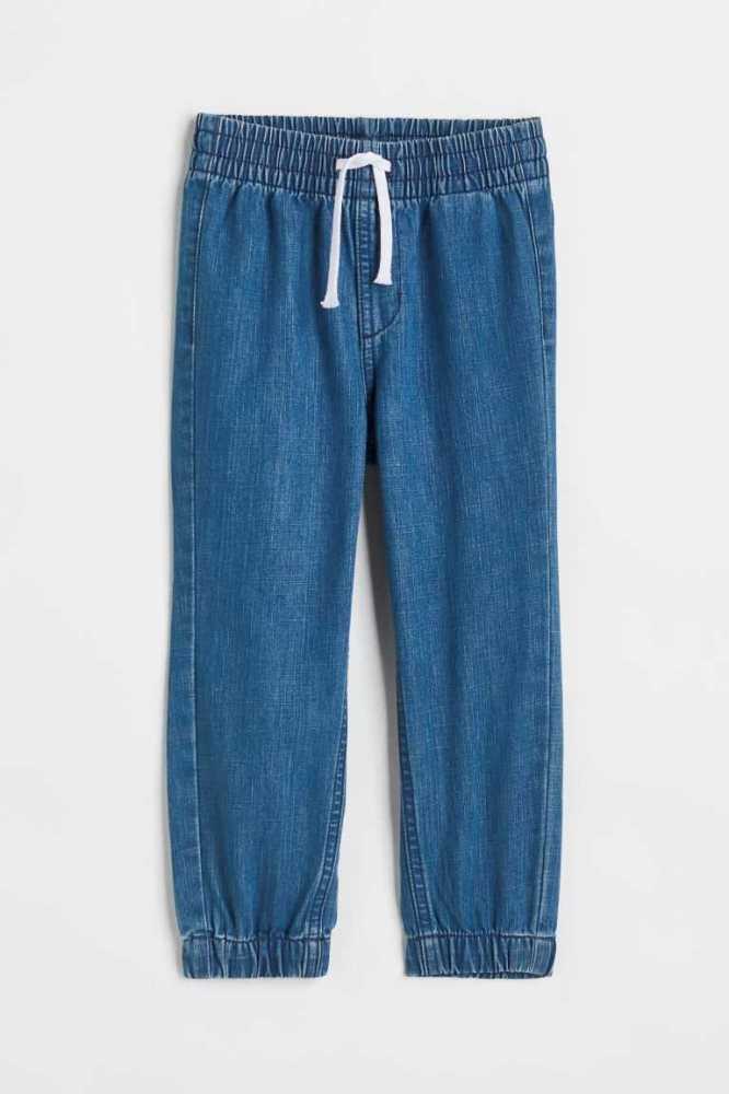 Pantalones Jogger H&M Denim Niños Azules | 506724OYE