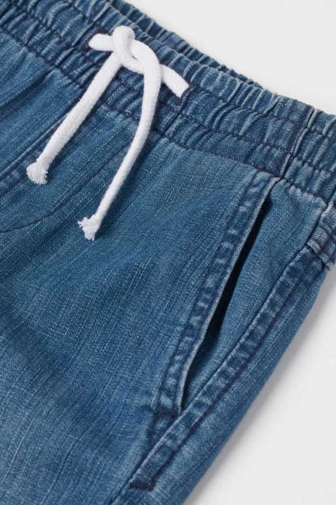 Pantalones Jogger H&M Denim Niños Azules Oscuro | 725019KWO