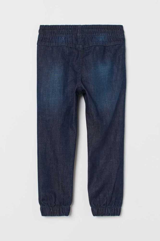 Pantalones Jogger H&M Denim Niños Azules Oscuro | 725019KWO