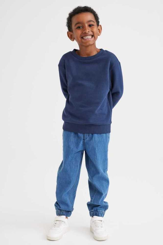 Pantalones Jogger H&M Denim Niños Azules Oscuro | 867425VWB