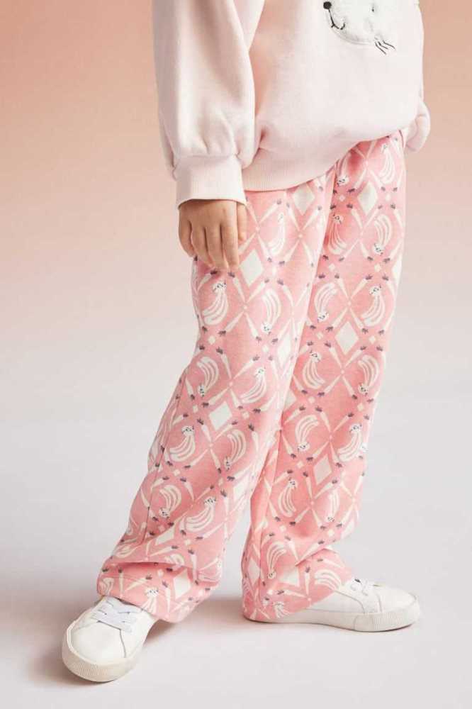 Pantalones Jogger H&M Directo Printed Niños Rosas | 250974TIG