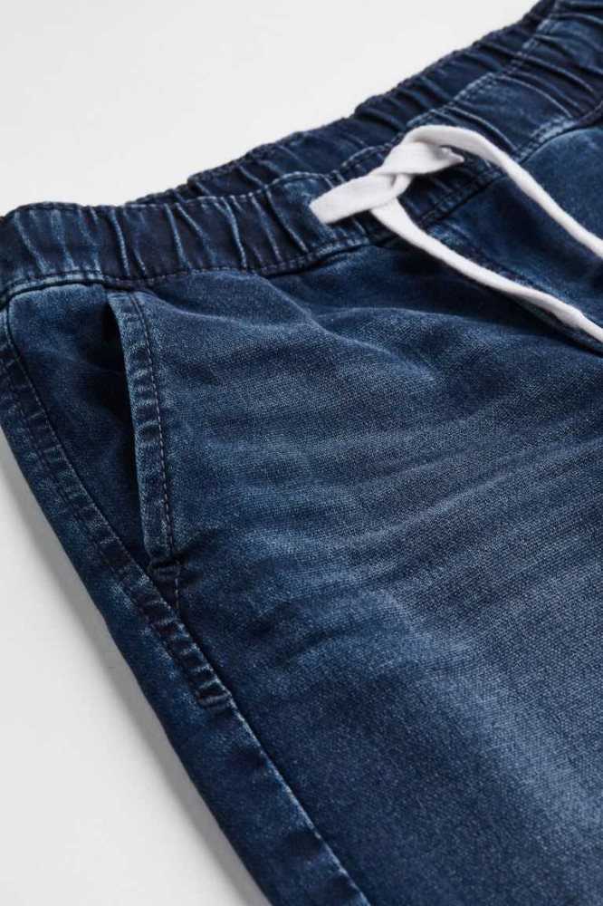 Pantalones Jogger H&M Forro Denim Niños Azules Oscuro | 827615BUP