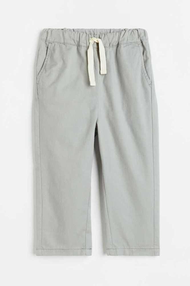 Pantalones Jogger H&M Loose Fit Algodon Niños Grises Claro | 059762JIZ