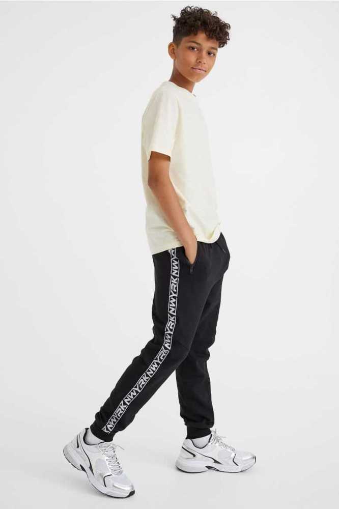 Pantalones Jogger H&M Niños Negros | 142780JXP