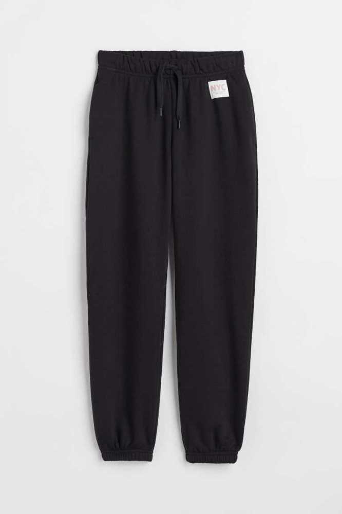 Pantalones Jogger H&M Niños Negros | 450729ZUV