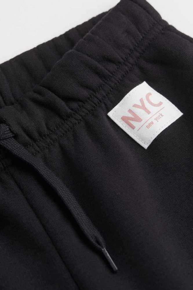 Pantalones Jogger H&M Niños Negros | 450729ZUV