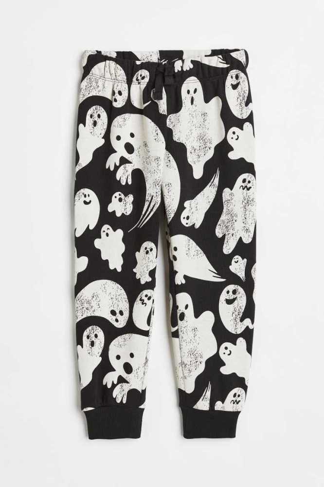 Pantalones Jogger H&M Printed Niños Grises | 682097WSE