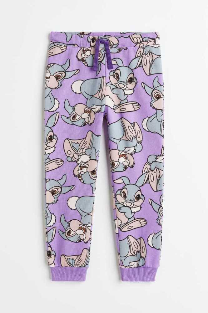 Pantalones Jogger H&M Printed Niños Grises Claro | 730462JRK