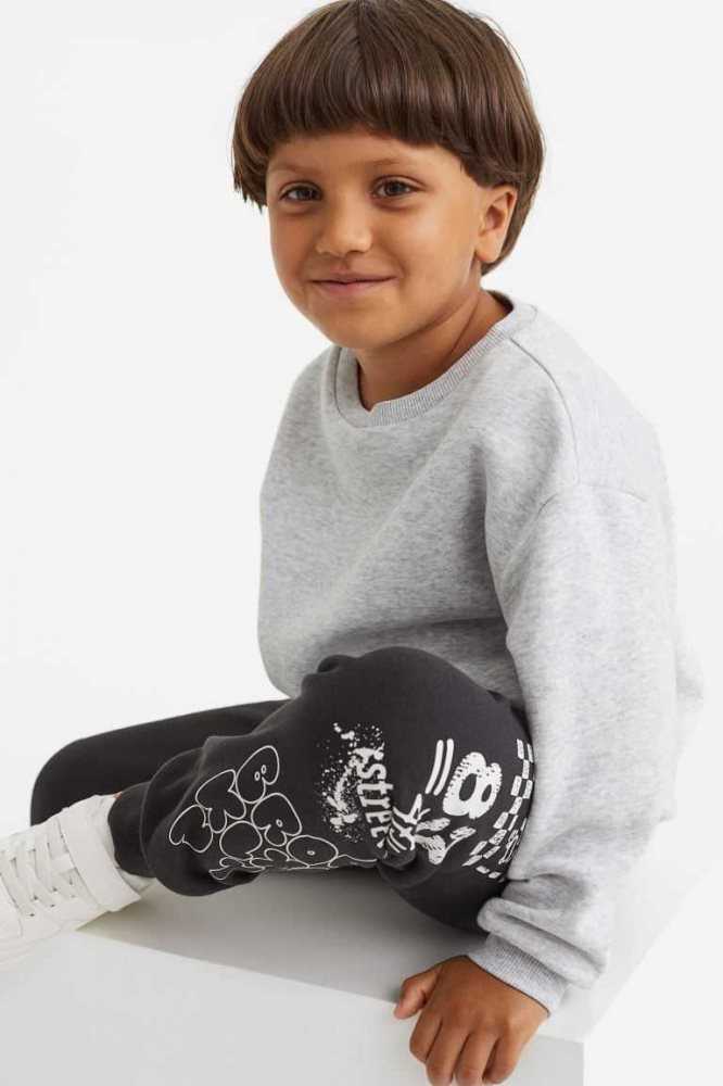 Pantalones Jogger H&M Printed Niños Negros | 380497LGP