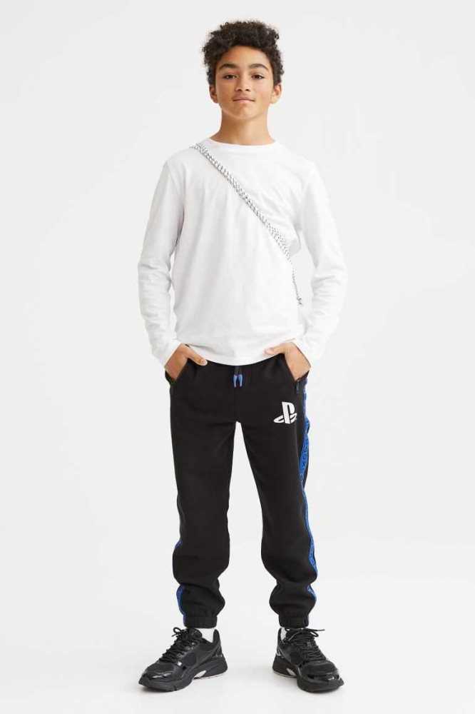 Pantalones Jogger H&M Printed Niños Negros | 562943ZAE