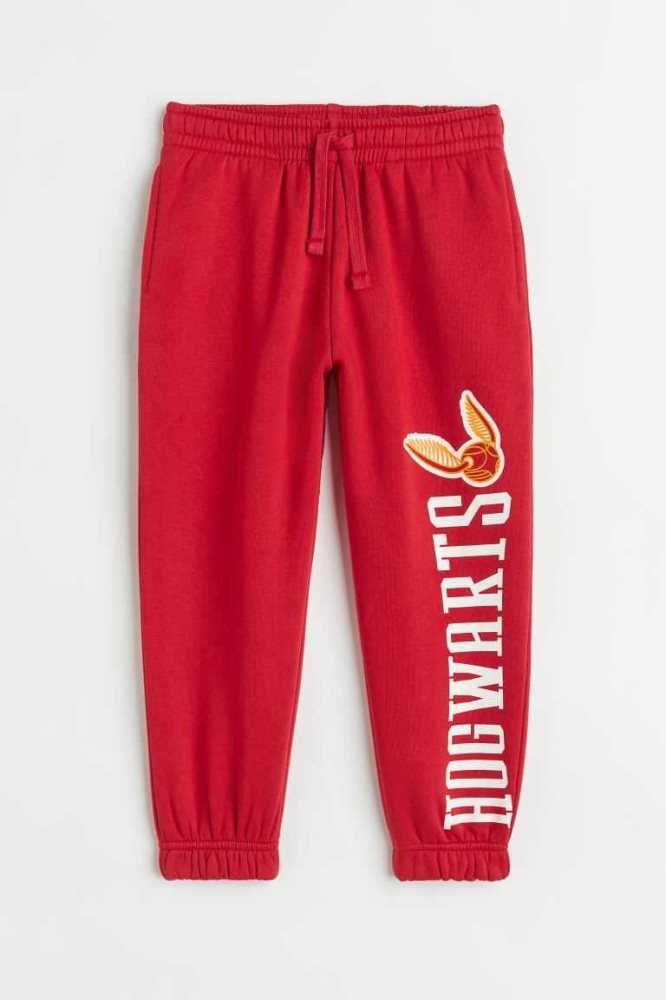 Pantalones Jogger H&M Printed Niños Rojos | 935741PYL