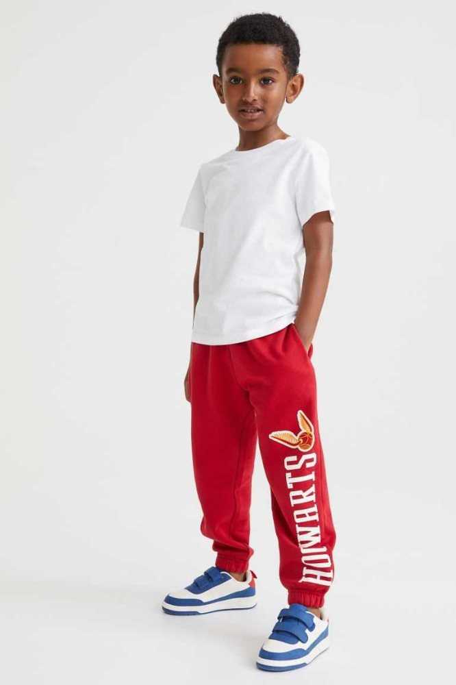 Pantalones Jogger H&M Printed Niños Rojos | 935741PYL