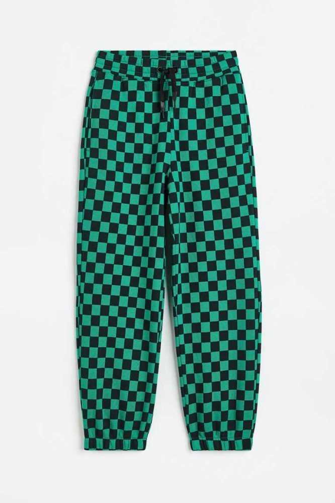 Pantalones Jogger H&M Printed Niños Verdes | 275089QWT