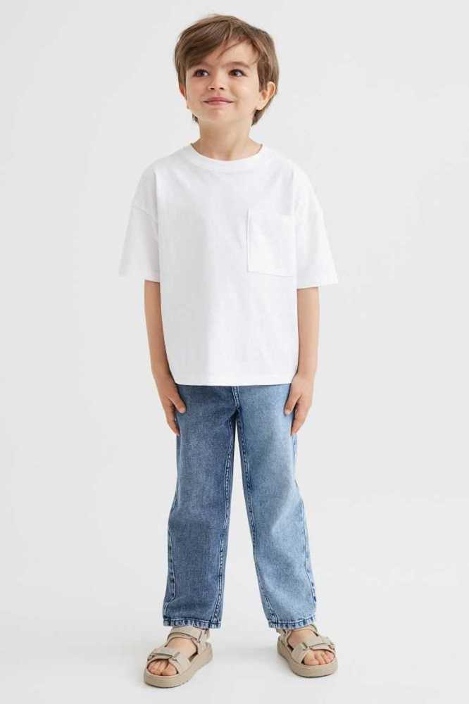 Pantalones Jogger H&M Relaxed Fit Denim Niños Azules | 425603APS