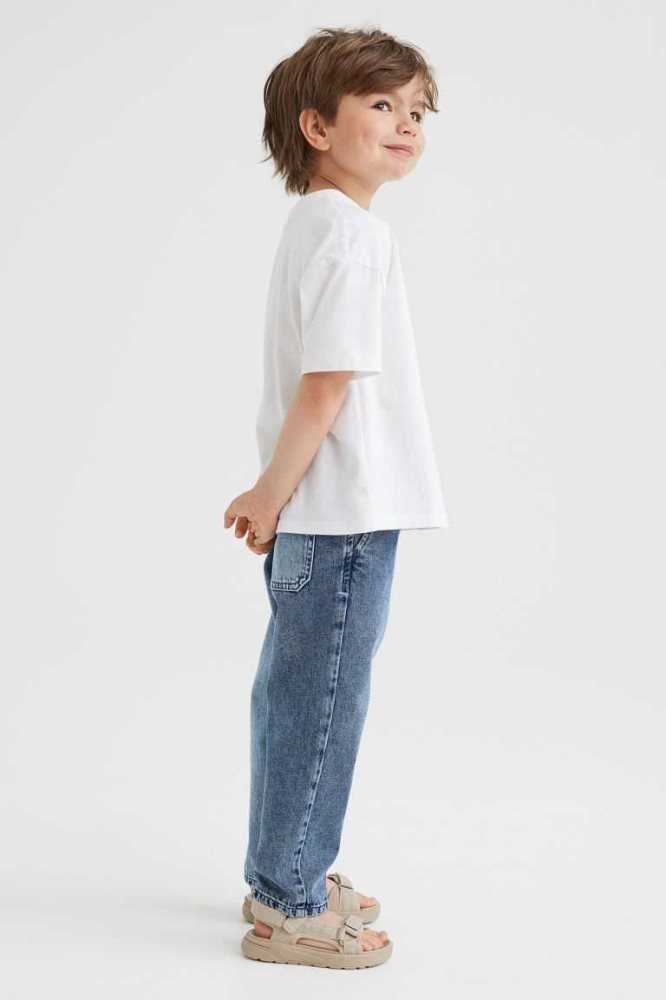 Pantalones Jogger H&M Relaxed Fit Denim Niños Azules | 425603APS