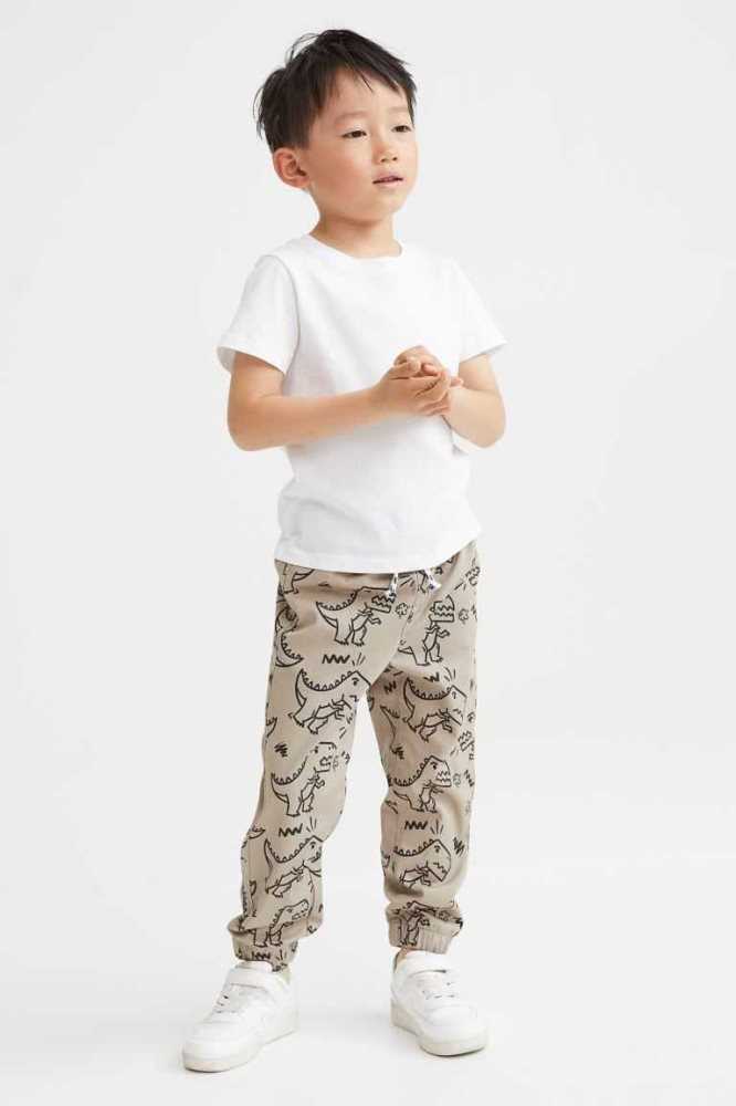 Pantalones Jogger H&M Relaxed Fit Niños Beige | 105978AYQ