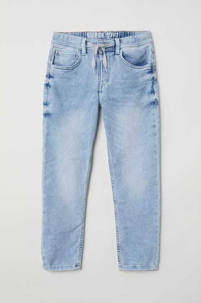 Pantalones Jogger H&M Super Soft Denim Niños Azules | 086273VHM