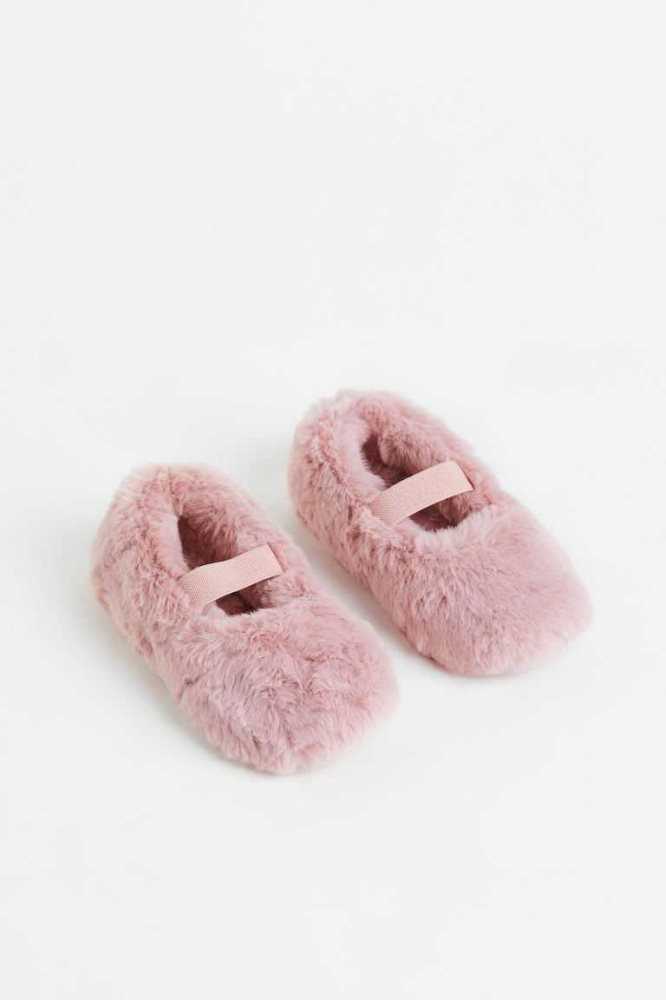 Pantuflas H&M Fluffy Ballet-style Niños Beige Blancos | 320418JVD