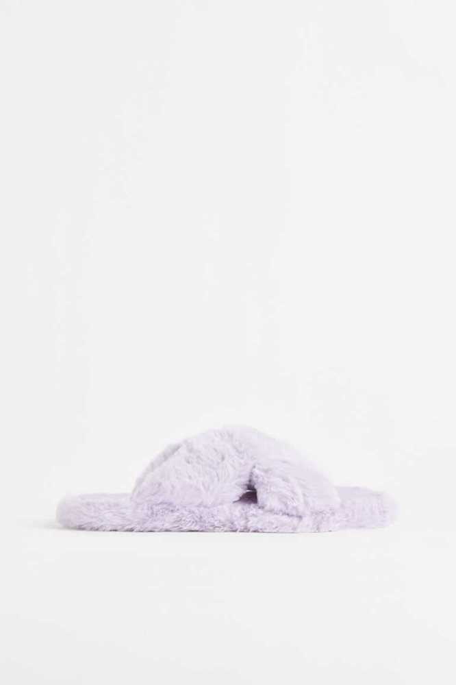 Pantuflas H&M Fluffy Niños Morados Claro | 845273HCL