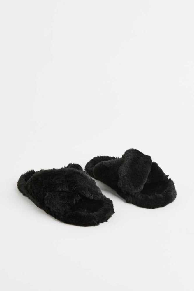 Pantuflas H&M Fluffy Niños Morados Claro | 845273HCL