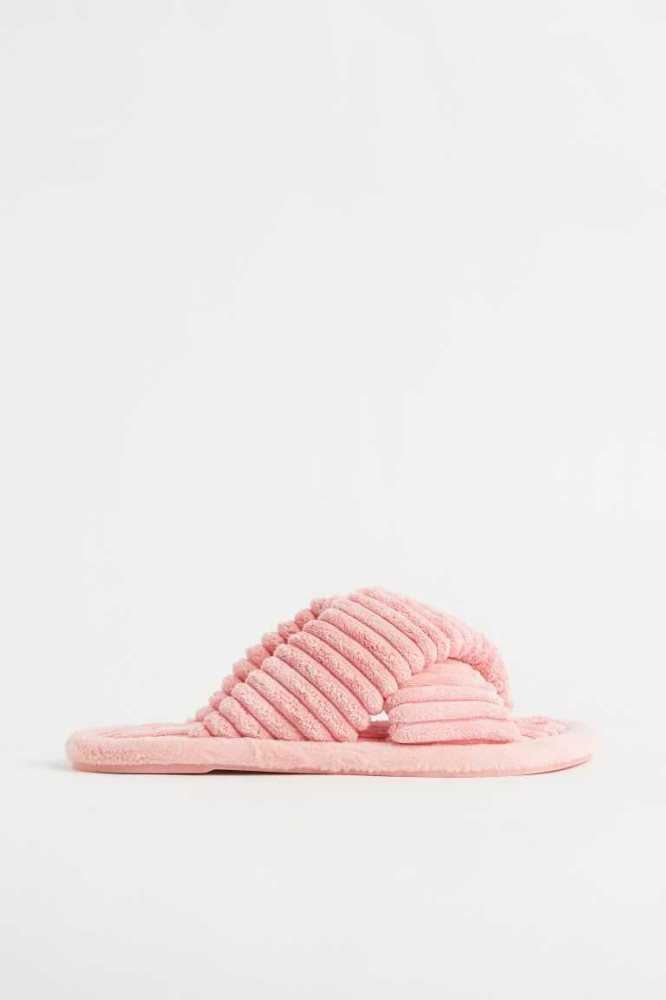 Pantuflas H&M Mujer Rosas Claro | 701958GSO