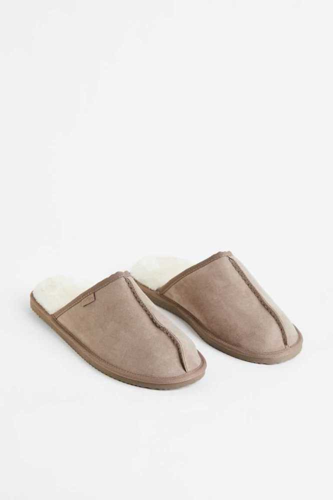 Pantuflas H&M Pile-lined Hombre Marrom | 427958AWH