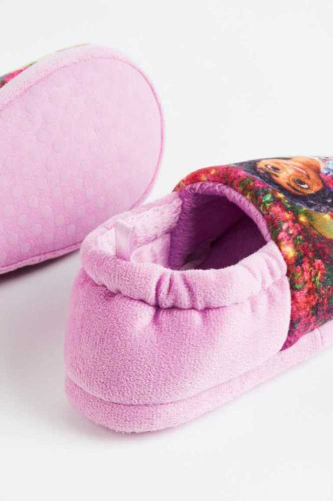 Pantuflas H&M Print-motif Velour Niños Morados Claro | 486513KZY