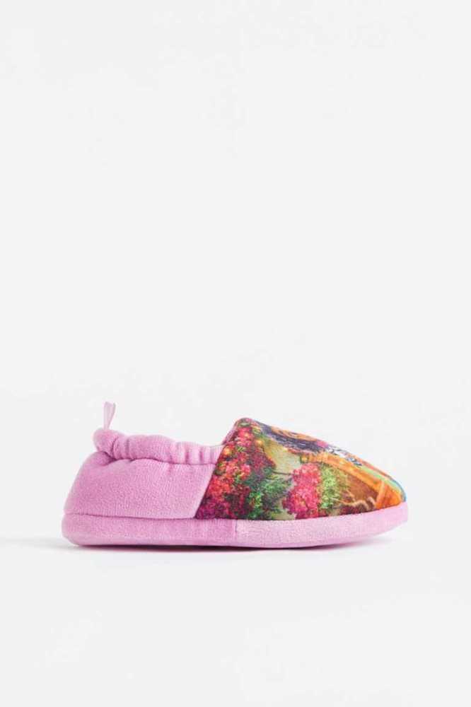 Pantuflas H&M Print-motif Velour Niños Morados Claro | 486513KZY